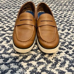 Cole Haan Grand OS Emmons Chestnut Brown Leather Penny Loafer Shoes Women's 9B